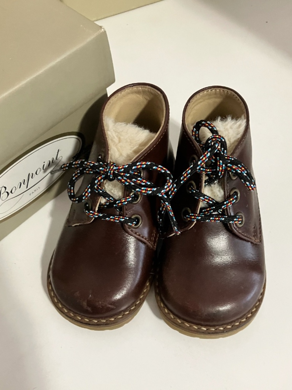 Bonpoint Baby leather boots